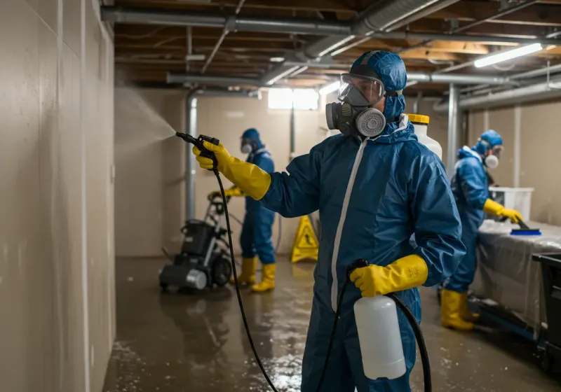 Basement Sanitization and Antimicrobial Treatment process in Calabash, NC